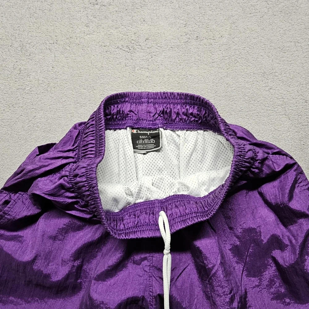 Champion Mens Purple Nylon Mesh Lined Athletic Shorts Small 84441 PRC Sportswear